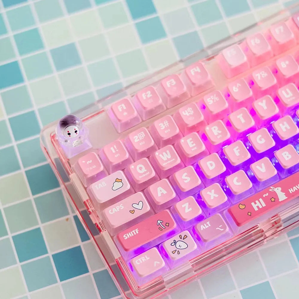Cartoon Halloween Backlit Clear Keycap Mechanical Keyboard Cap Cute Diy Ghost Gaming Keycaps for Cherry Mx Switch