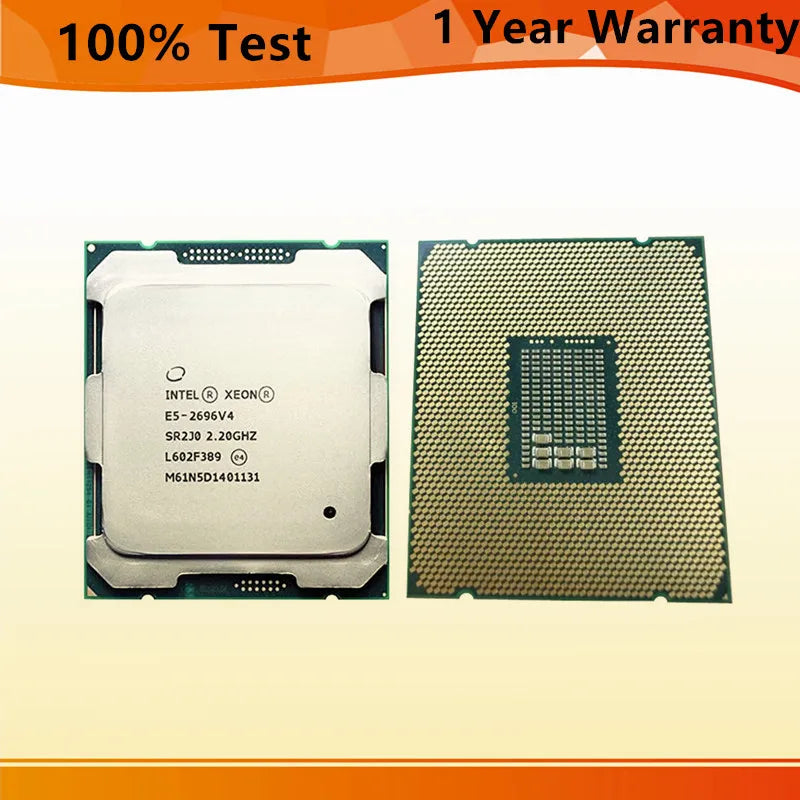Intel Xeon E5-2696V4 2.2GHz 22 Cores 44 Threads 55M 150W 14NM E5 2696V4 CPU E5 2696 V4 Package LGA 2011-3