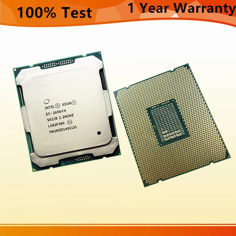 Intel Xeon E5-2696V4 2.2GHz 22 Cores 44 Threads 55M 150W 14NM E5 2696V4 CPU E5 2696 V4 Package LGA 2011-3
