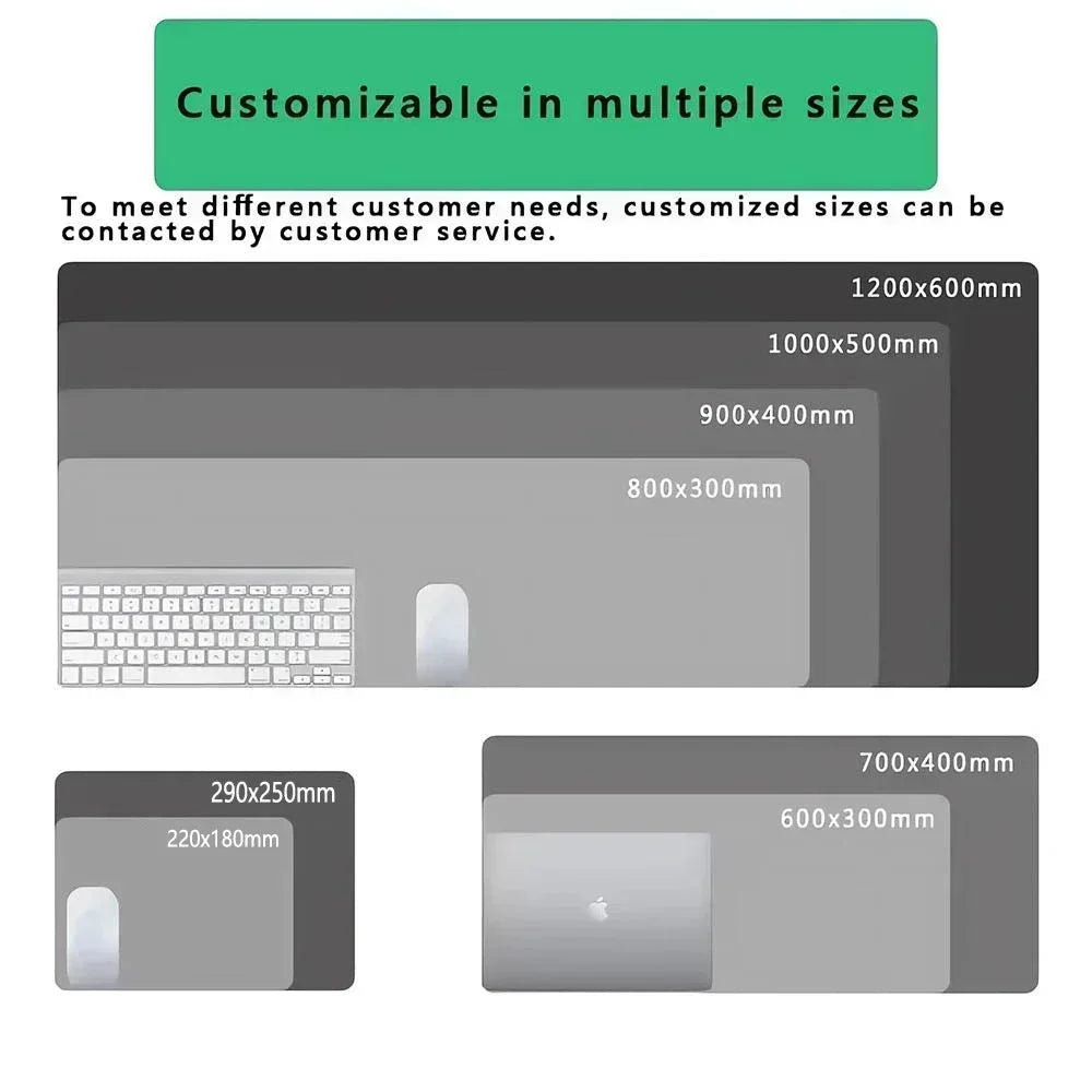 CIFBUY Large Gaming Mouse Pad Black White Strata Abstract Design Non-Slip Office Desk Mat Lock Stitched Edge for Computer Keyboa