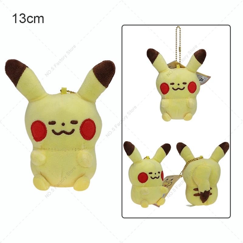 6 Styles Pokemon Gengar Eevee Bulbasaur Squirtle Charmander Plush Doll Backpack Pendant Keychain Stuffed Toy Halloween Gift