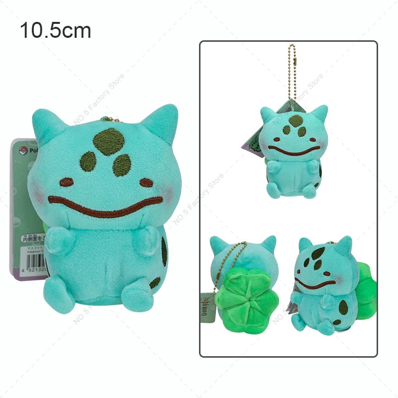 6 Styles Pokemon Gengar Eevee Bulbasaur Squirtle Charmander Plush Doll Backpack Pendant Keychain Stuffed Toy Halloween Gift