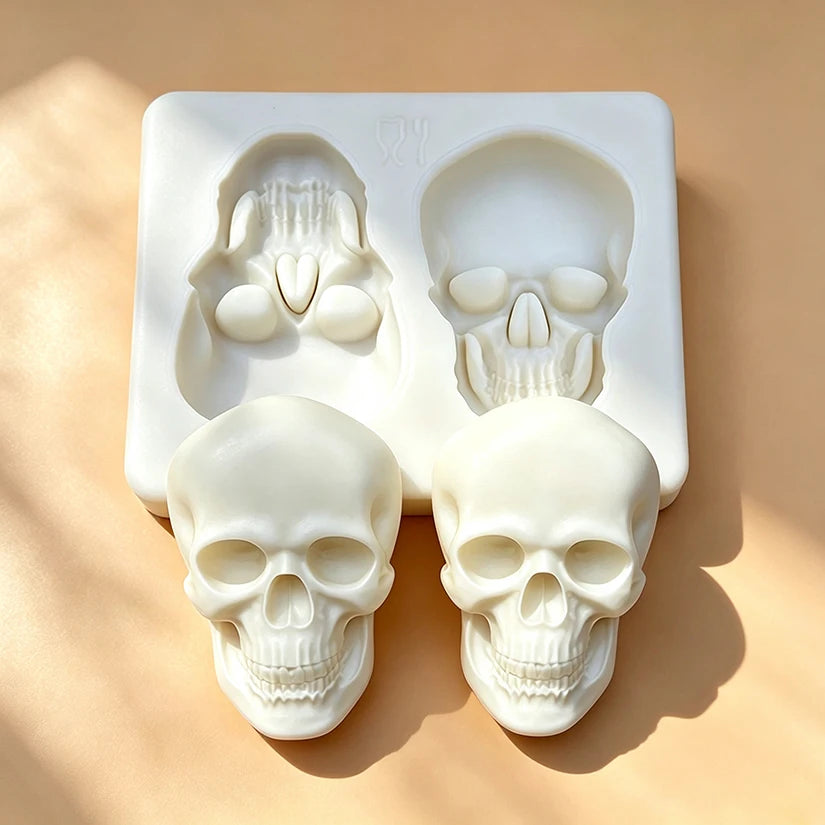 Skull Halloween Silicone Cake Baking Mold Sugarcraft Chocolate Cupcake Resin Tools Fondant Decorating Tools