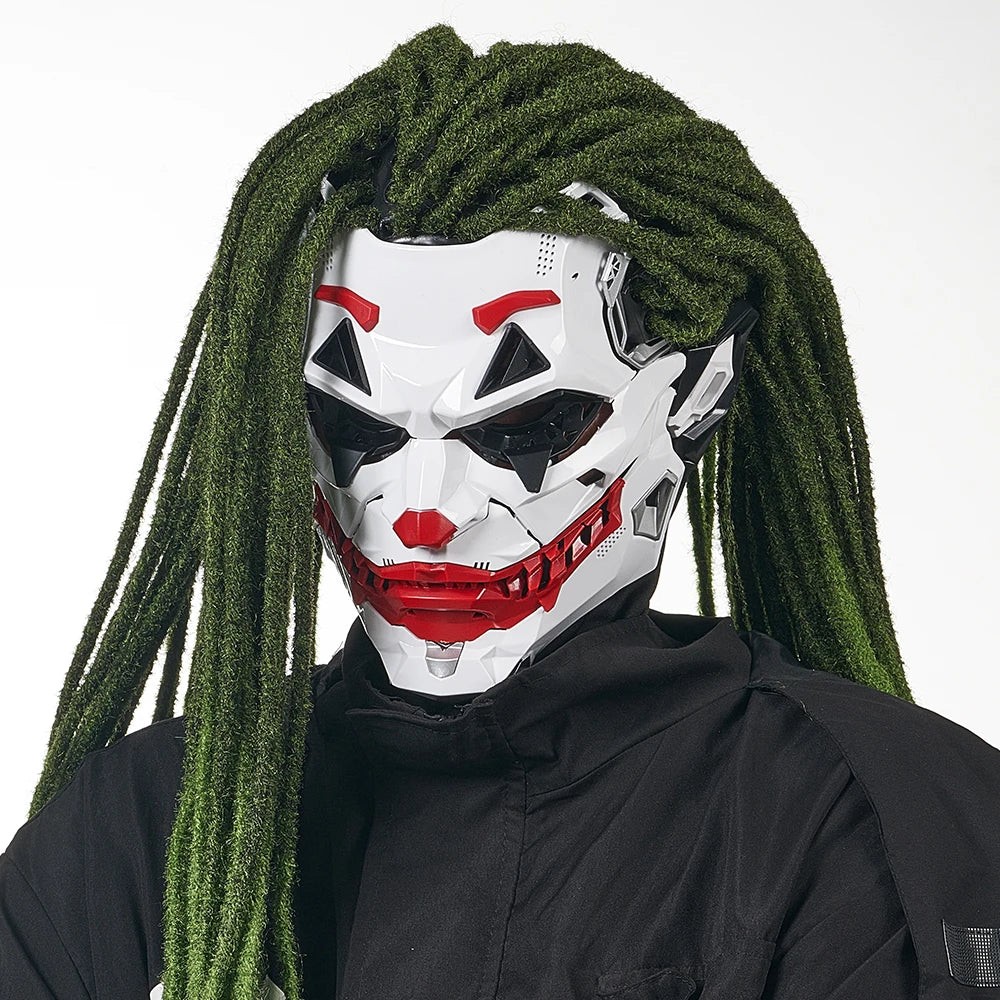 Cyberpunk Masks Braids 2d Cosplay Resin Custom Products Halloween Anime Role-Playing Props And Gifts Toys
