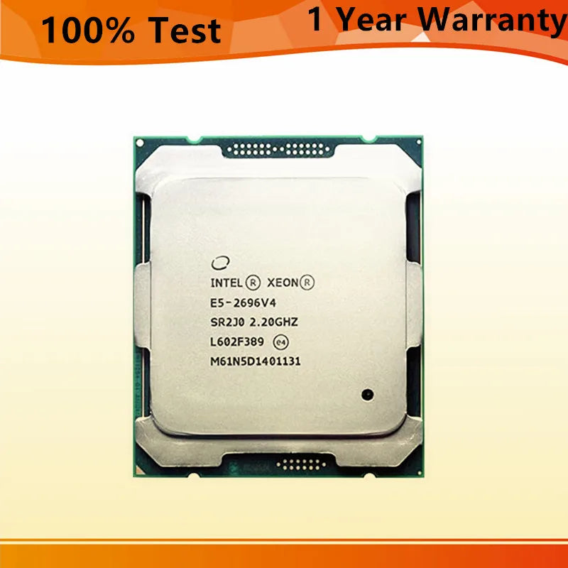 Intel Xeon E5-2696V4 2.2GHz 22 Cores 44 Threads 55M 150W 14NM E5 2696V4 CPU E5 2696 V4 Package LGA 2011-3