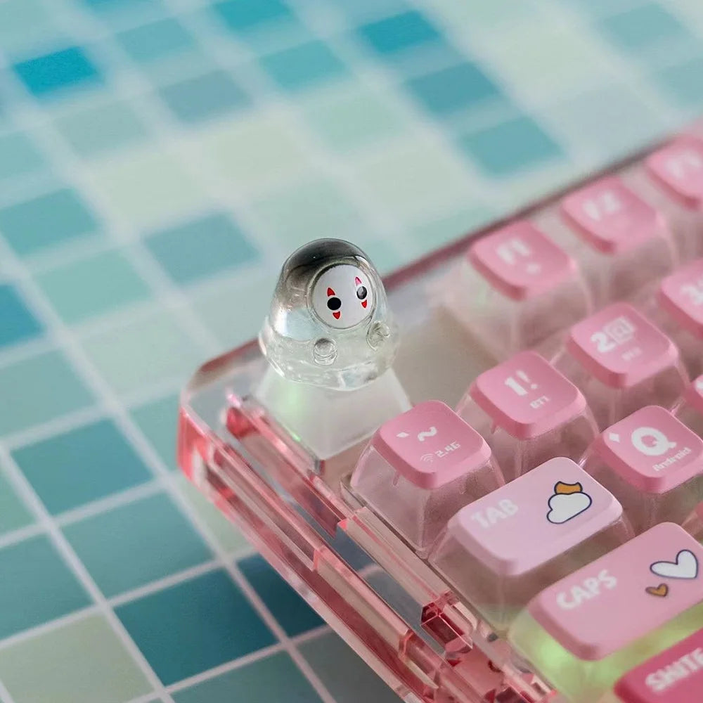 Cartoon Halloween Backlit Clear Keycap Mechanical Keyboard Cap Cute Diy Ghost Gaming Keycaps for Cherry Mx Switch