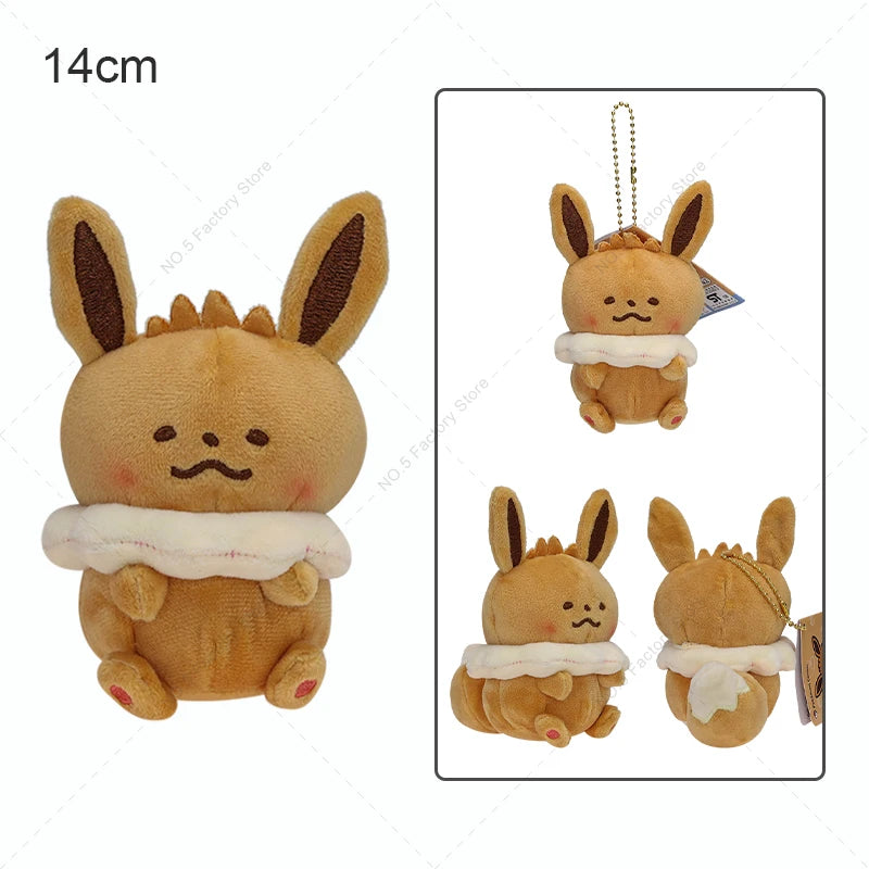 6 Styles Pokemon Gengar Eevee Bulbasaur Squirtle Charmander Plush Doll Backpack Pendant Keychain Stuffed Toy Halloween Gift